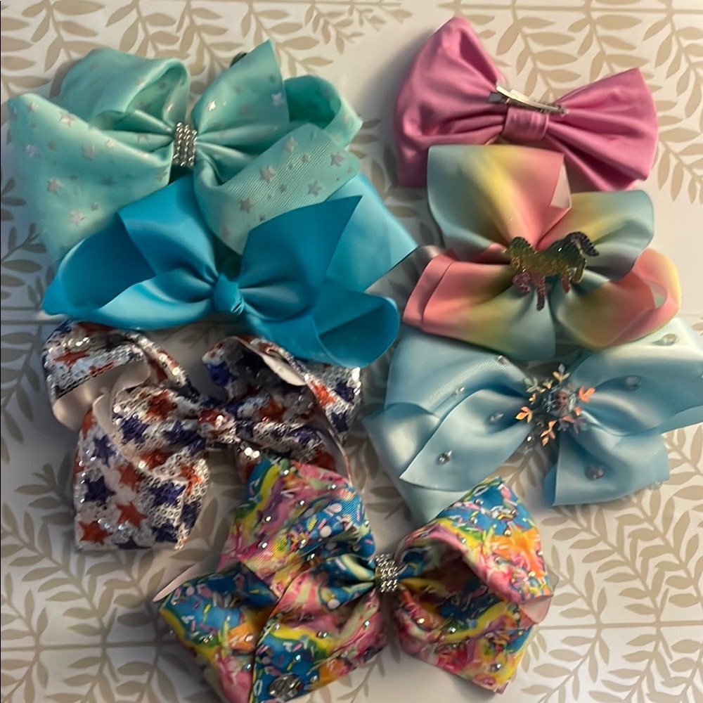Colorful Kids Hair Bow Set